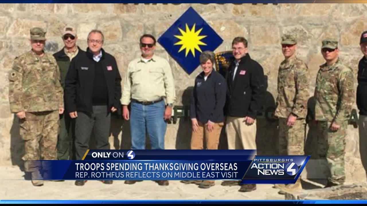 Troops spending Thanksgiving overseas