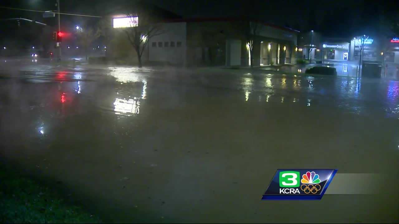 Westbound Elk Grove Blvd. closed after water main break