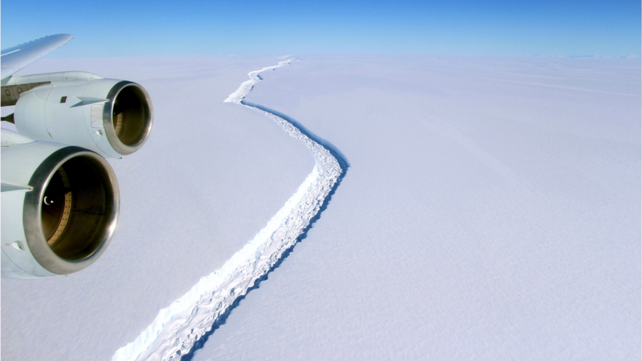 Delaware-sized iceberg poised to break off Antarctic Shelf