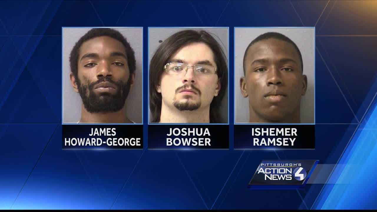 3 men charged in death of woman appear in court