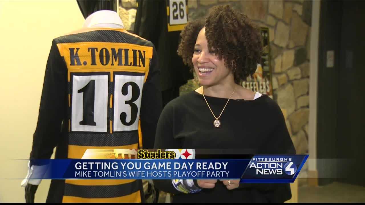 This one's for the ladies! Kiya Tomlin hosts Steelers playoff tailgate party