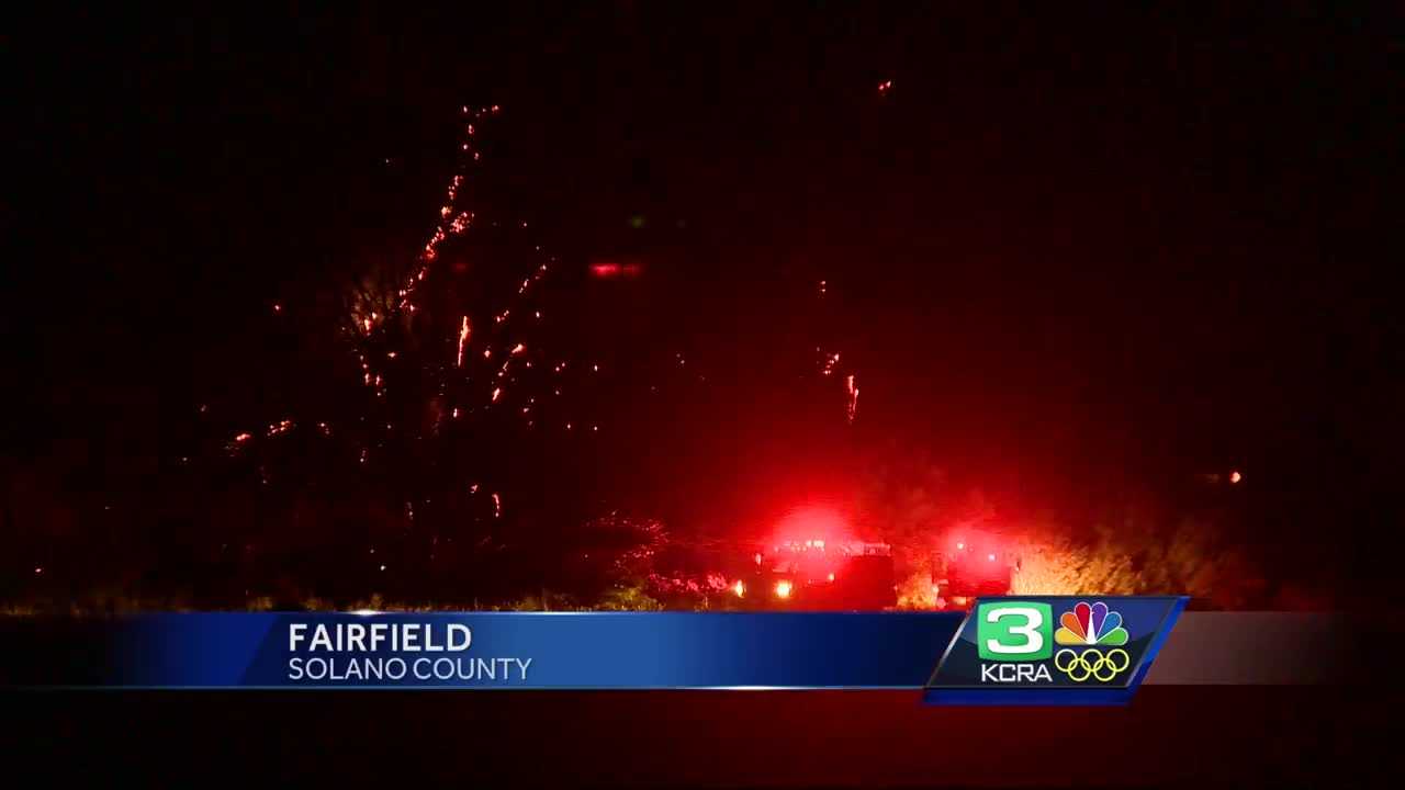 Fire crews knock down early morning grass fire in Fairfield