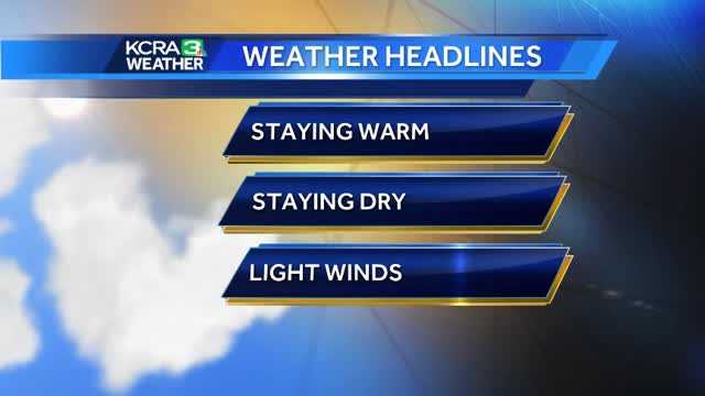 How this this warm weather will last.