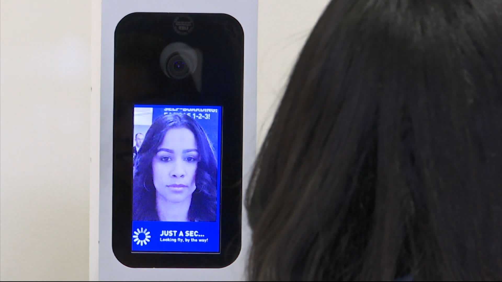 Should airports scan customers' faces before they board international flights?