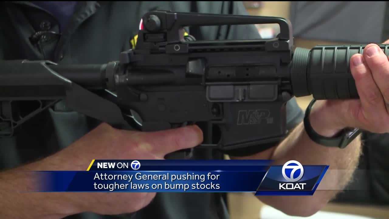 Attorney General pushes for tougher laws on bump stocks
