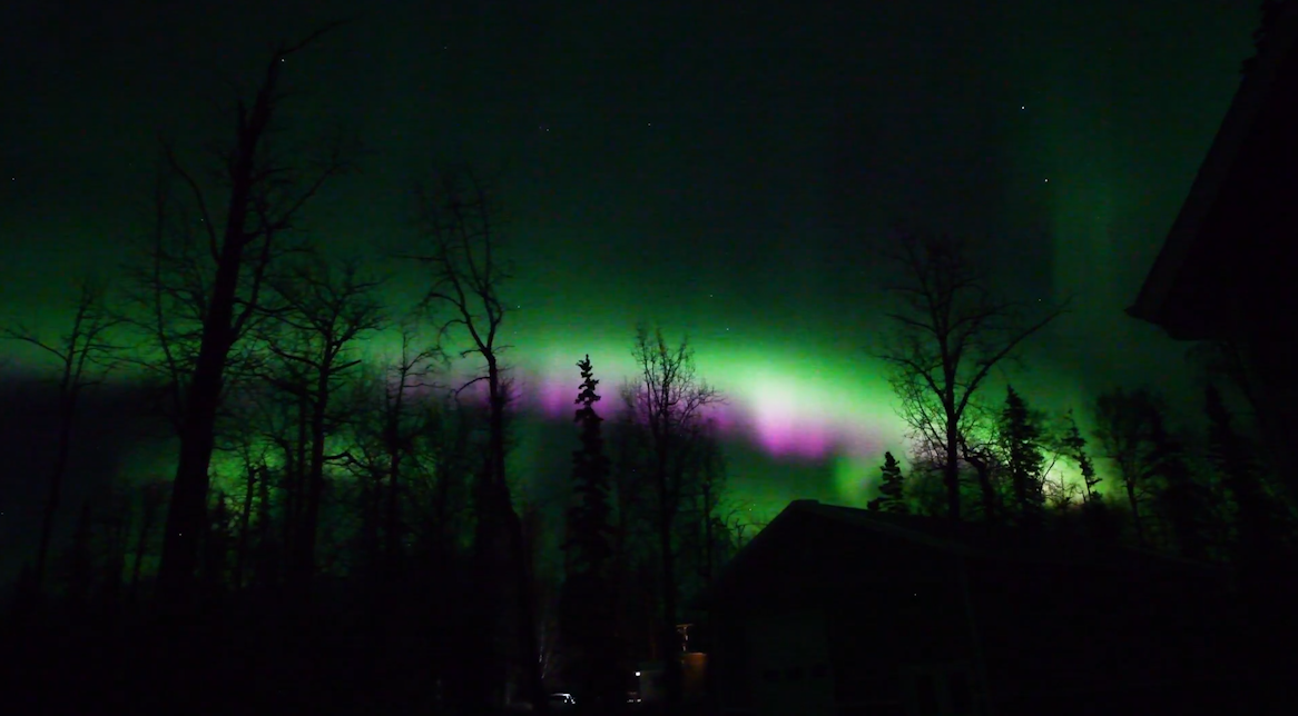 The Northern Lights showcase some of its brightest moments over Alaska