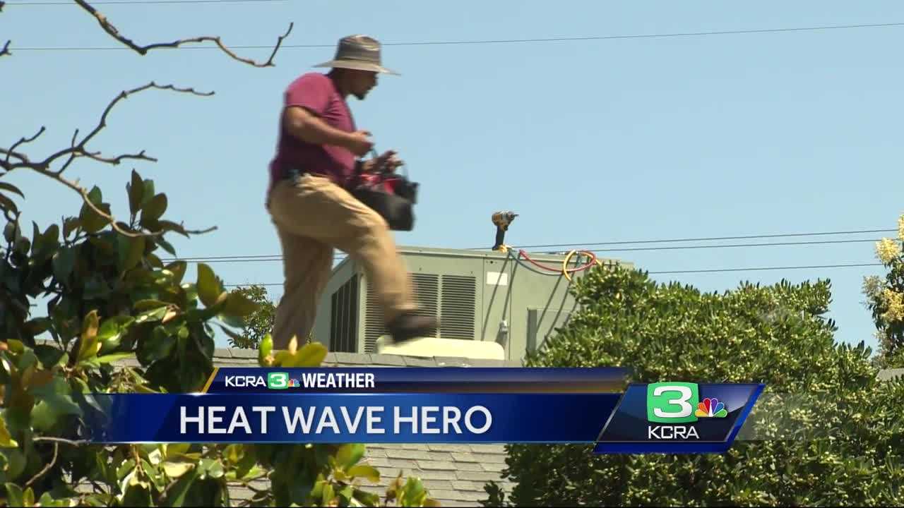 Stockton AC technician happily busy amid heat wave