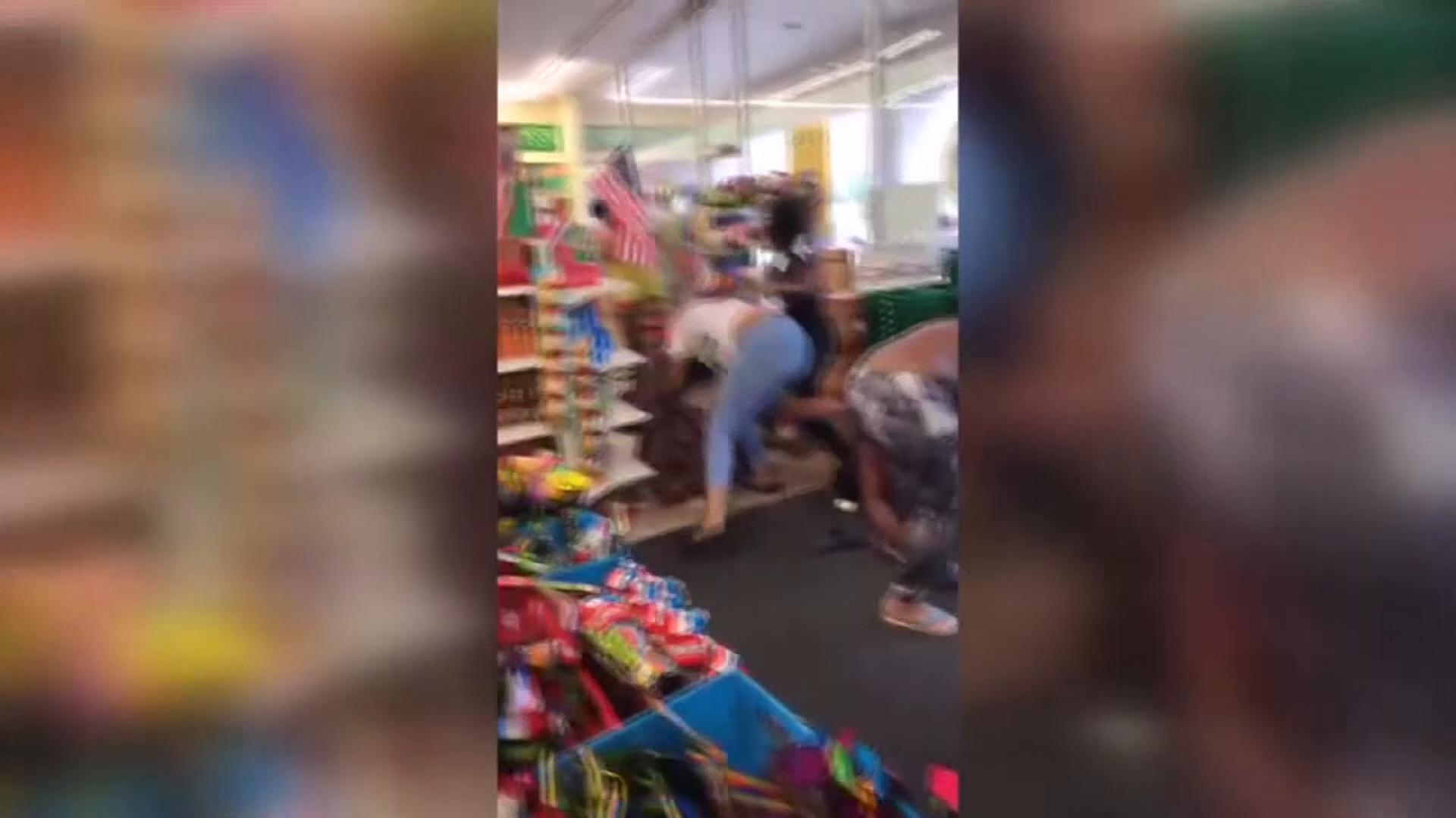 Wild video shows group of women brawling inside Dollar Tree