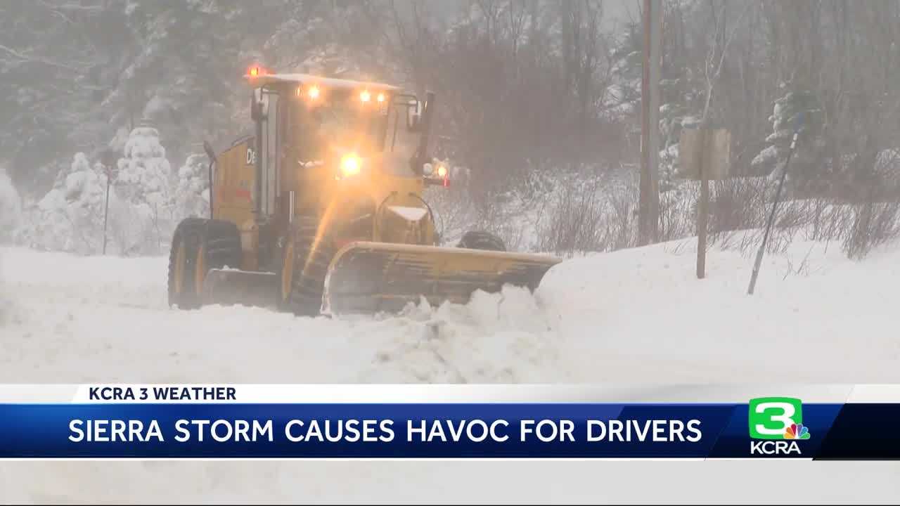 White out conditions cause road closures