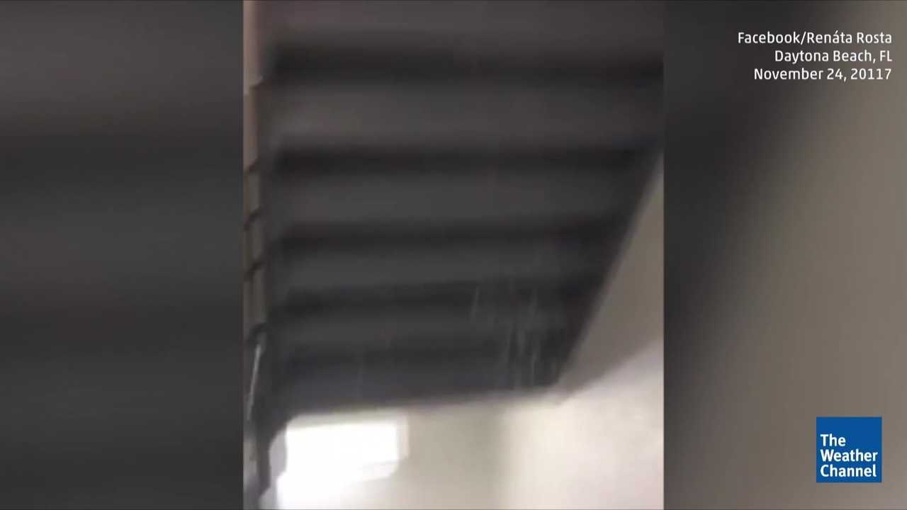 Daytona Beach roof collapses under heavy rain