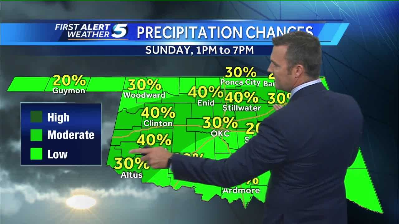 FORECAST: Chance of storms Sunday
