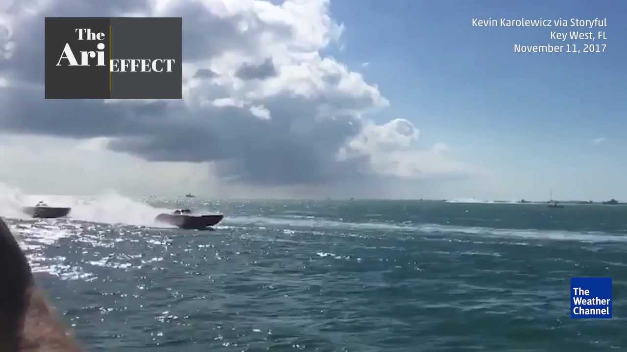 Unintended boat crash shocks spectators during competition