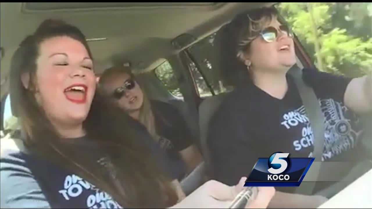 El Reno teachers get pumped up for new school year with carpool karaoke video
