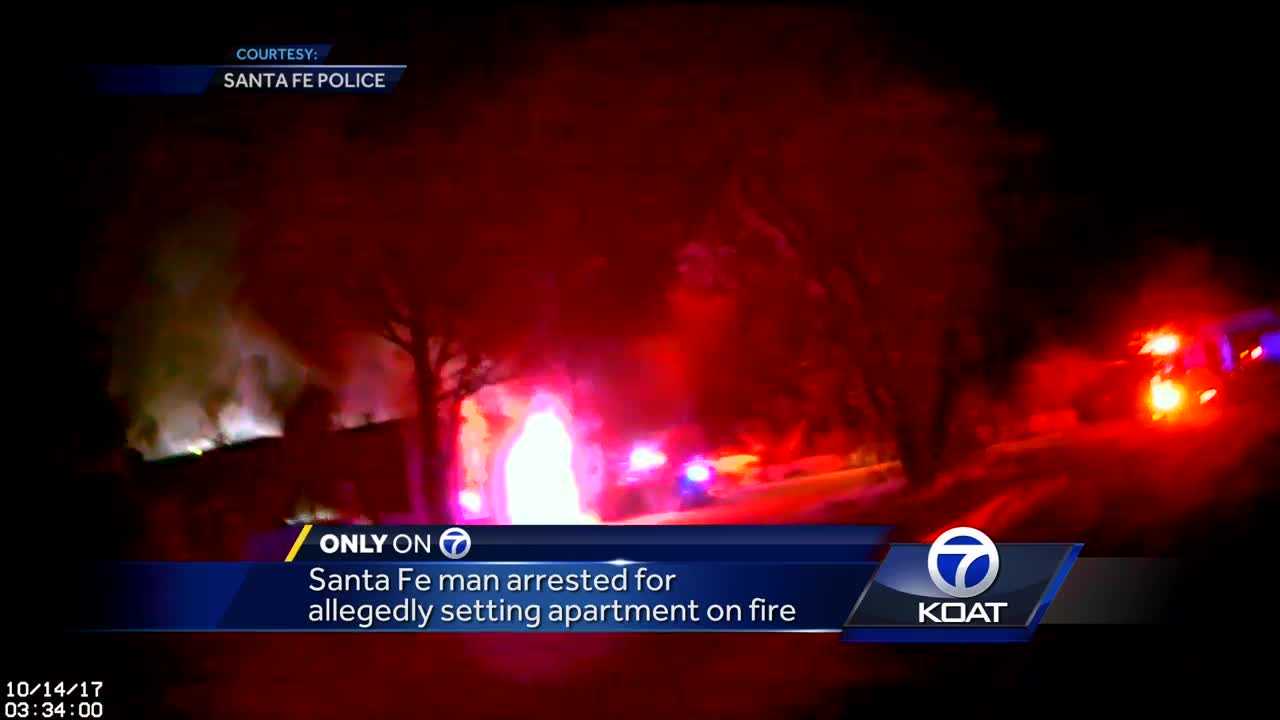 Santa Fe man arrested after reportedly setting girlfriend's apartment on fire