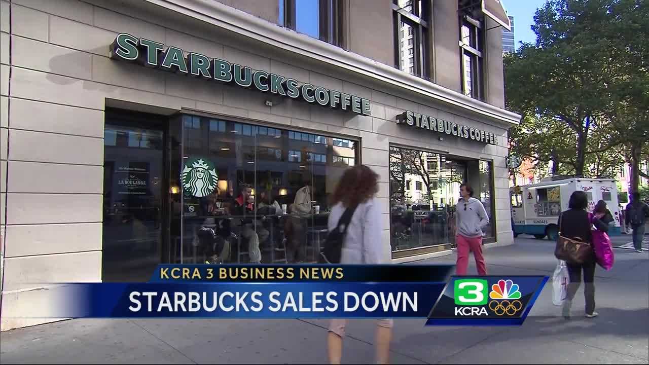 Business News: Starbucks sales down