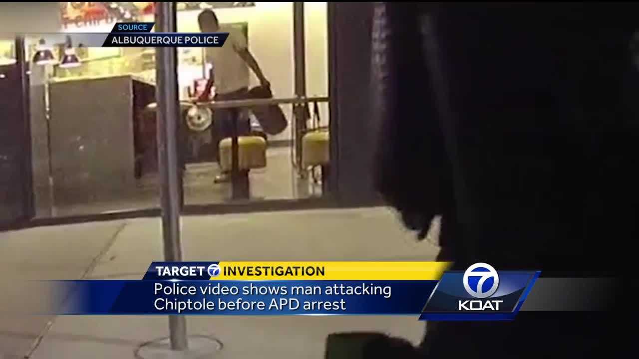 Newly released footage shows violent attack at Chipotle