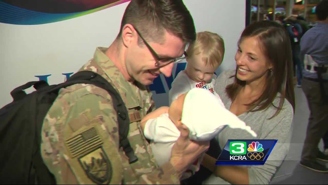 Touching homecoming: US Air Force doctor meets newborn son in Sacramento