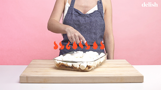 Give the campfire a snack upgrade with s'mores nachos
