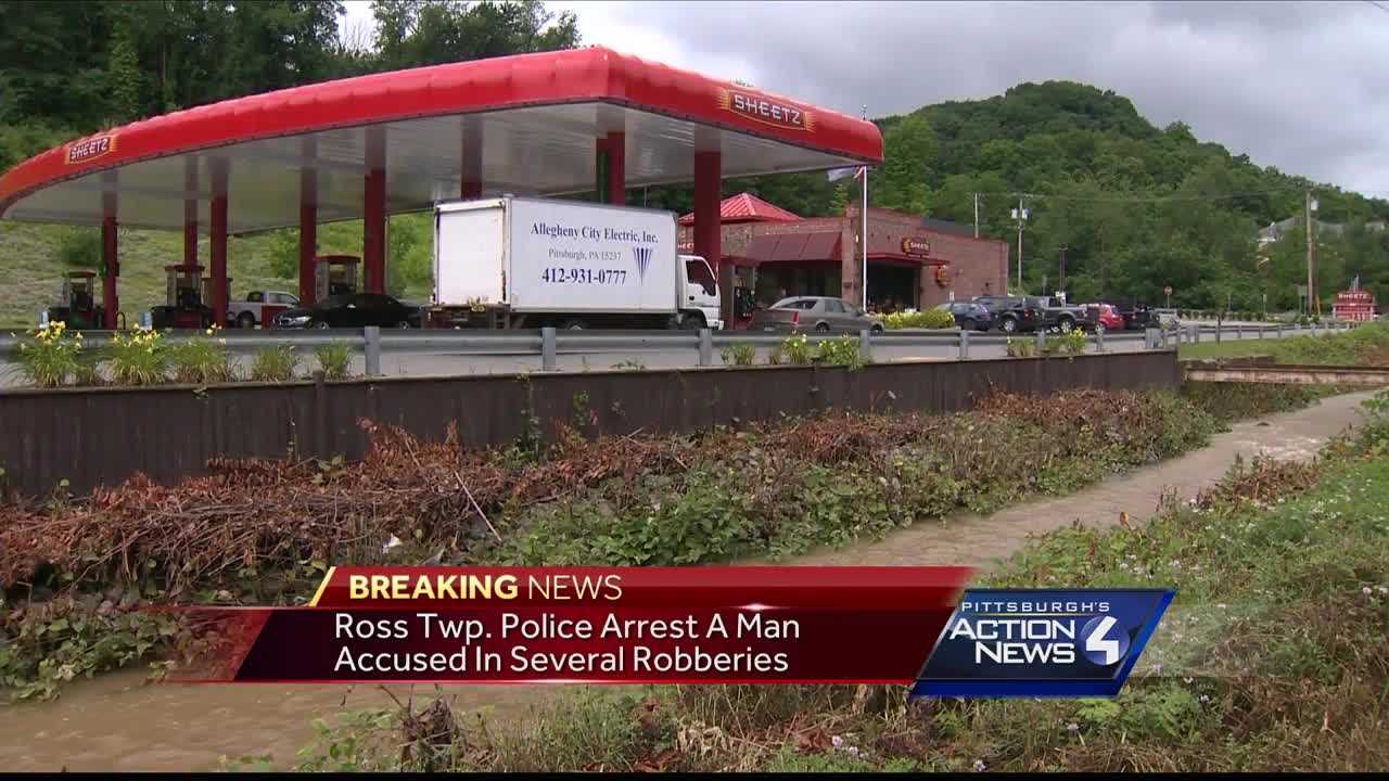 Ross Township Police arrest man accused in several robberies