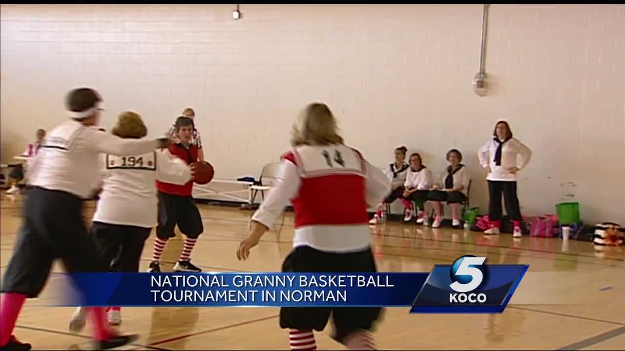 Grannies battle it out on the court in Norman