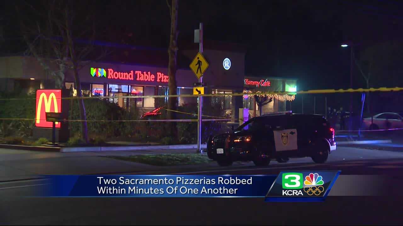 Two Sacramento pizzerias robbed at gun point