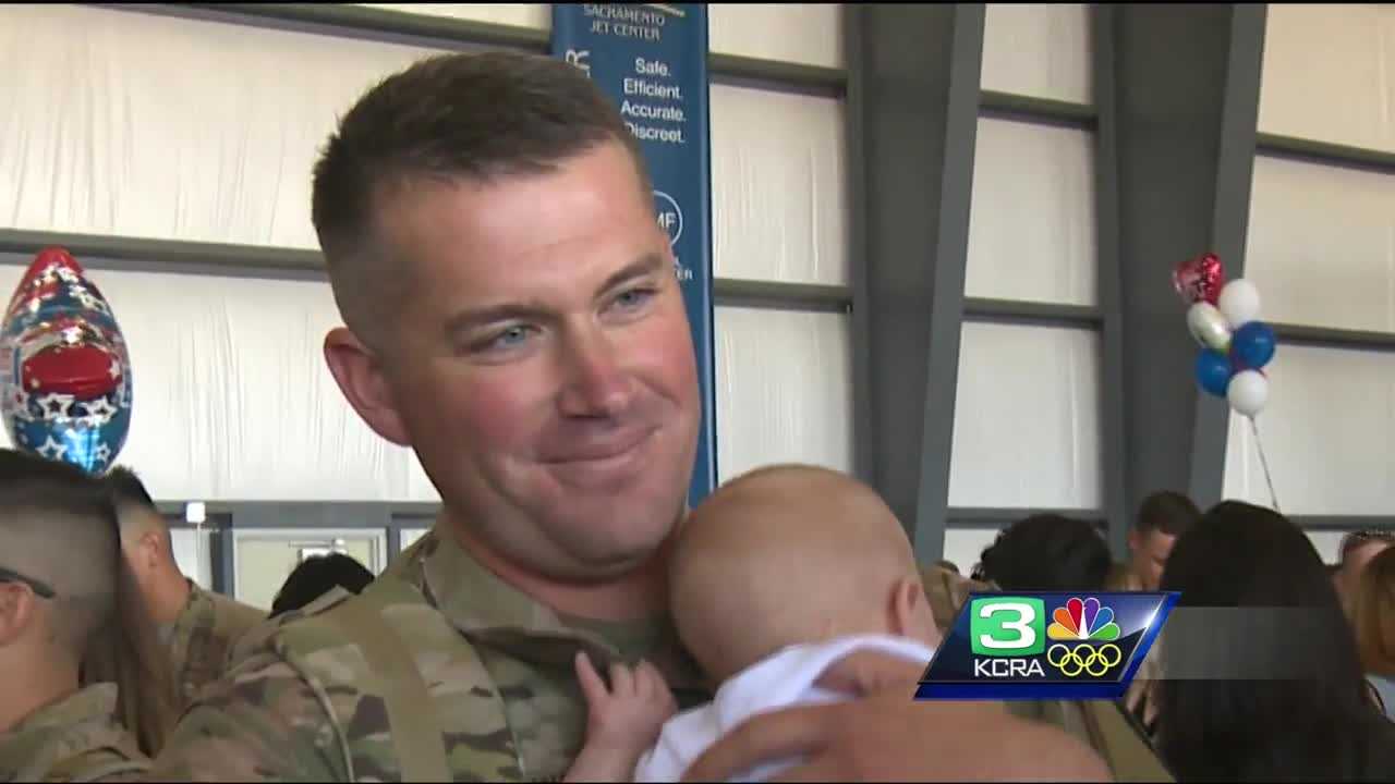U.S. soldiers return to Sacramento from overseas