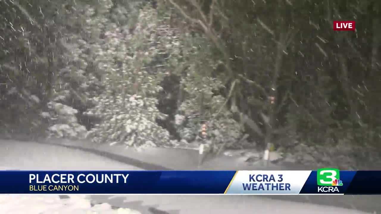 Heavy snow storms brings slow travel to the Sierra