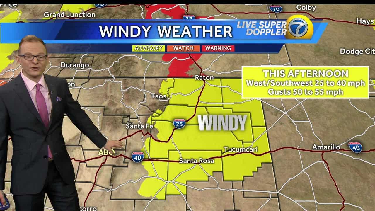 Windy conditions today