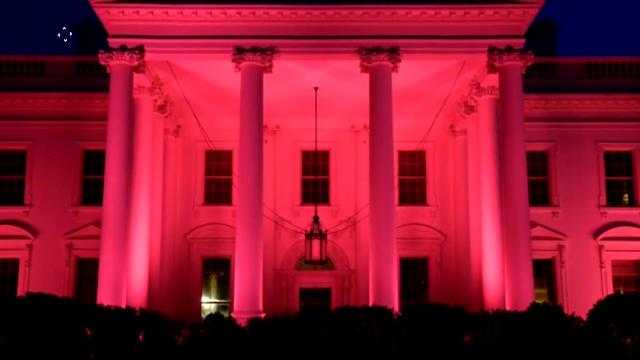 The White House Glows Pink to Commemorate Breast Cancer Awareness