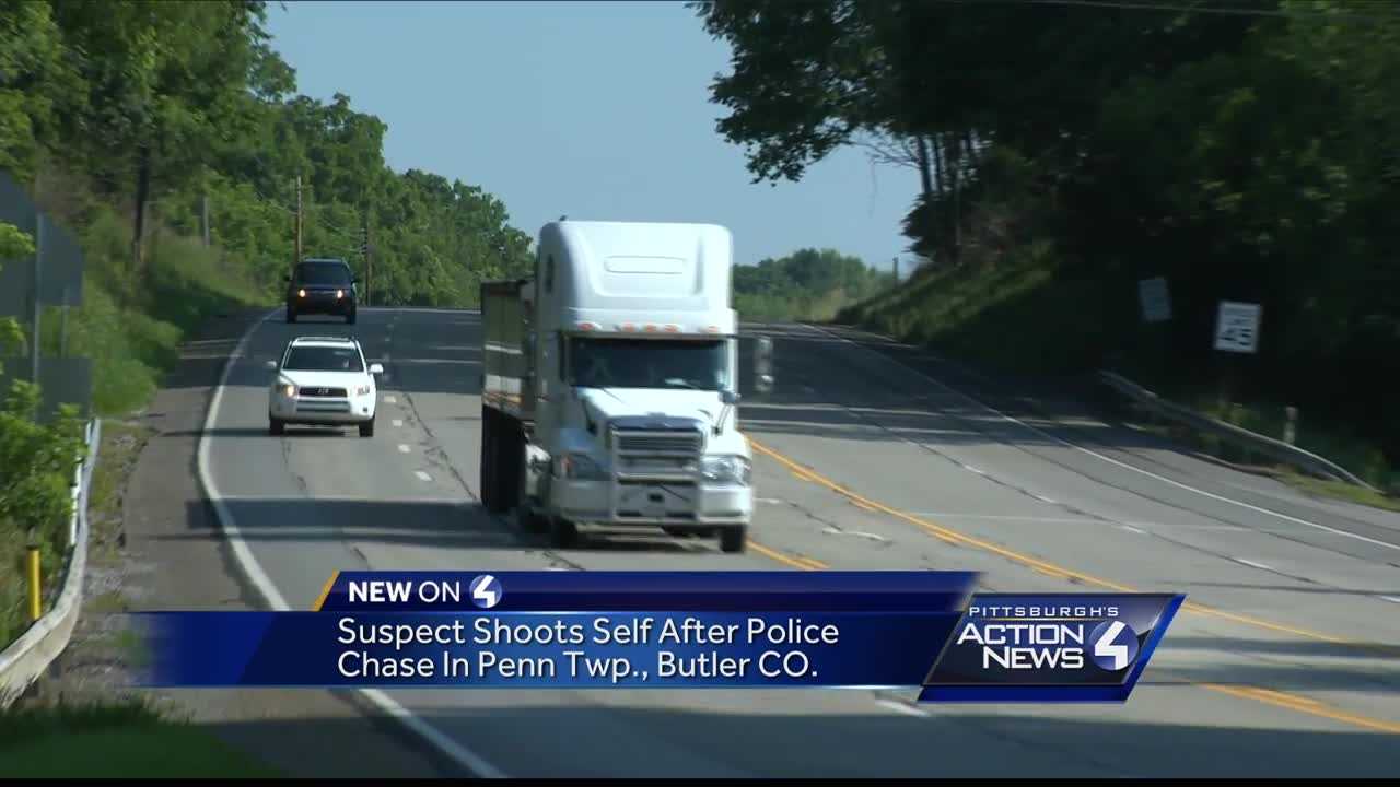 Police: Suspect in tactical gear shoots self after taunting cops into chase through Butler County