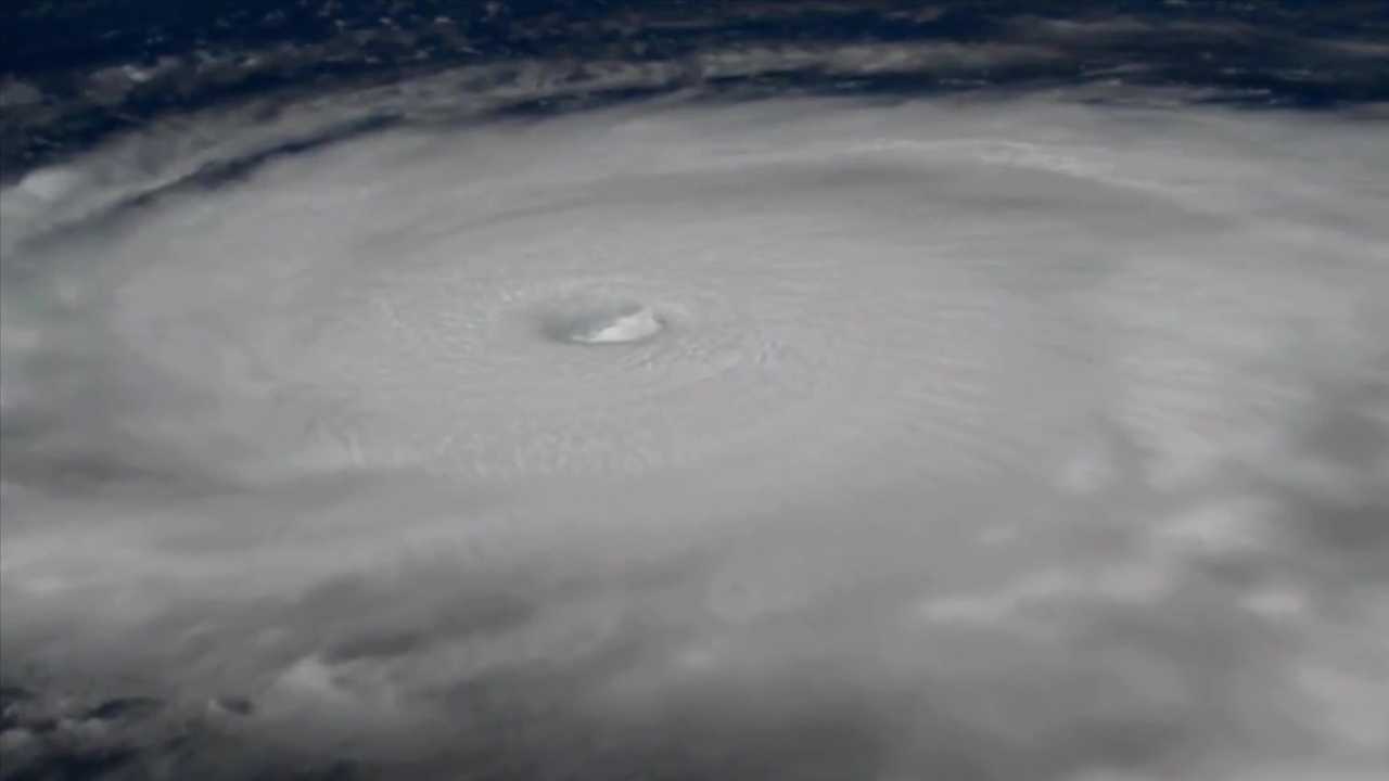Massive storm Hurricane Irma spotted from space