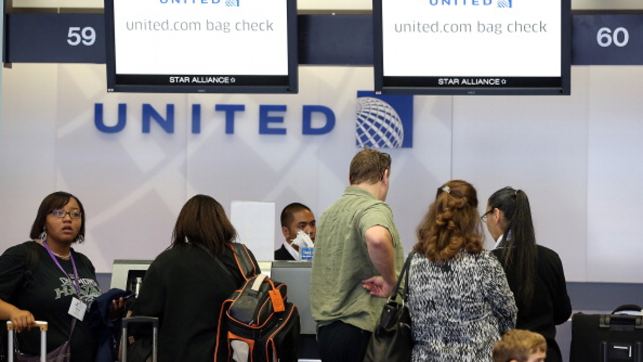 United Airlines upgrades economy class menu