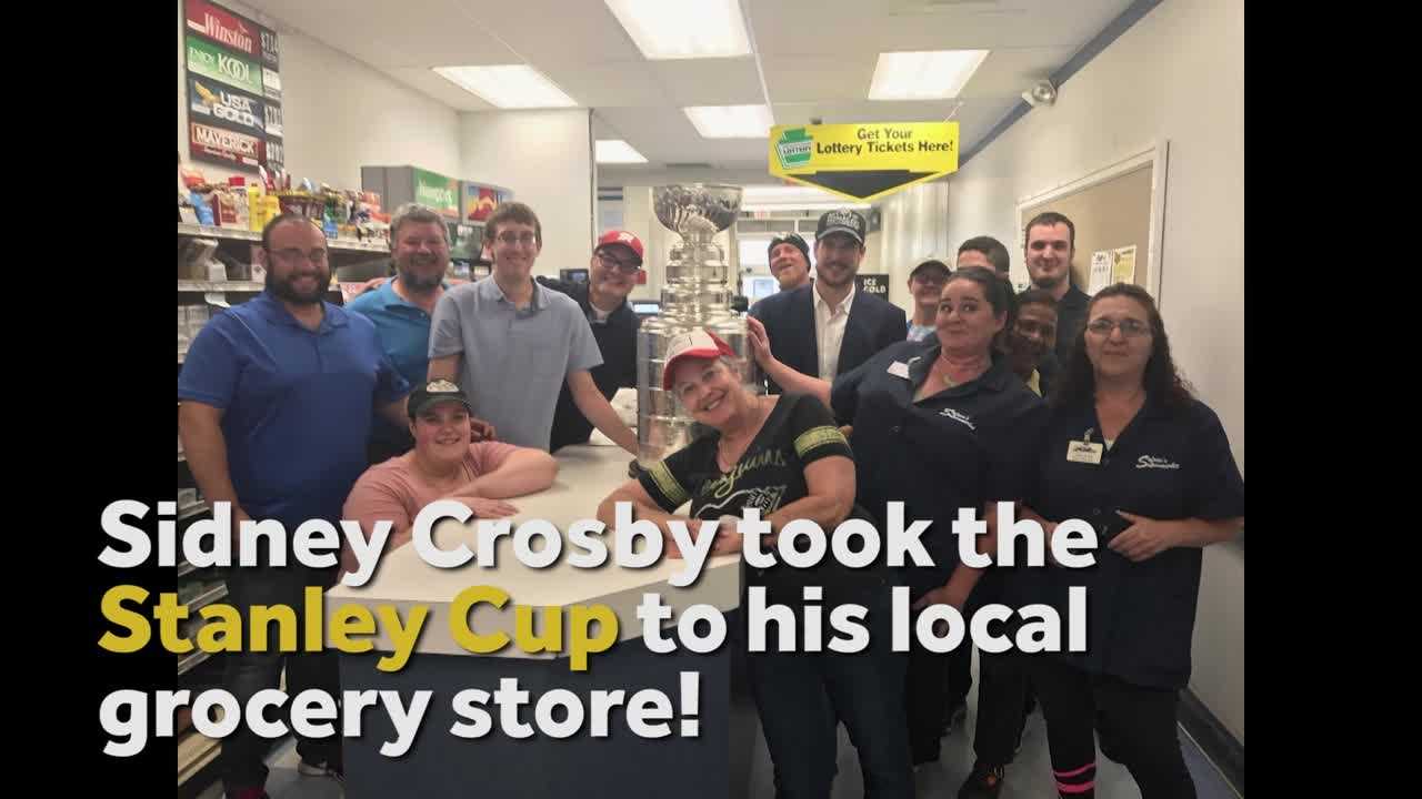 VIDEO: Sidney Crosby goes shopping with the Stanley Cup