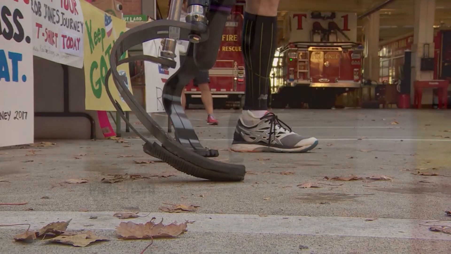 Veteran sets goal to run marathons for special reason despite losing legs