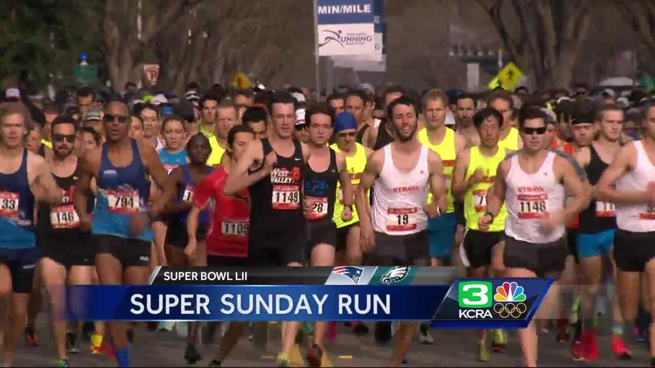 Thousands start Super Bowl Sunday burning calories