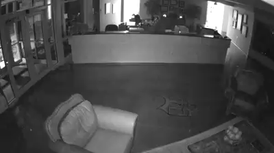 Surveillance video shows moment earthquake knocks out power for thousands