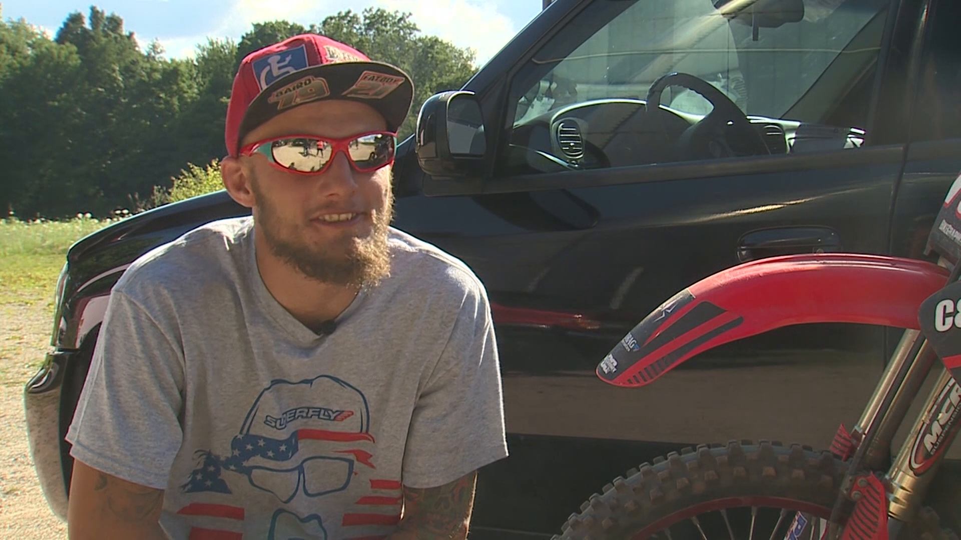 More than 4 years after he was nearly killed, dirt bike racer back in the seat