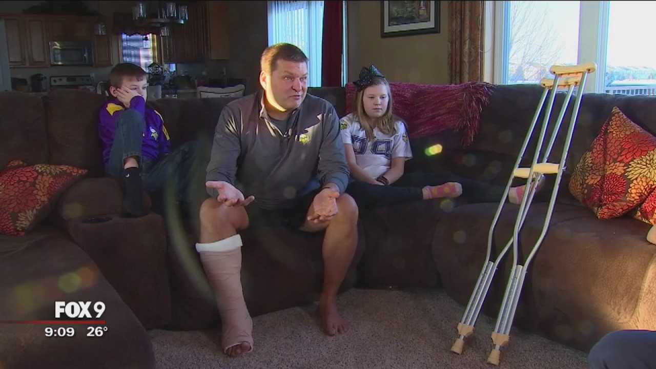 Vikings fan tears Achilles tendon celebrating last-second win