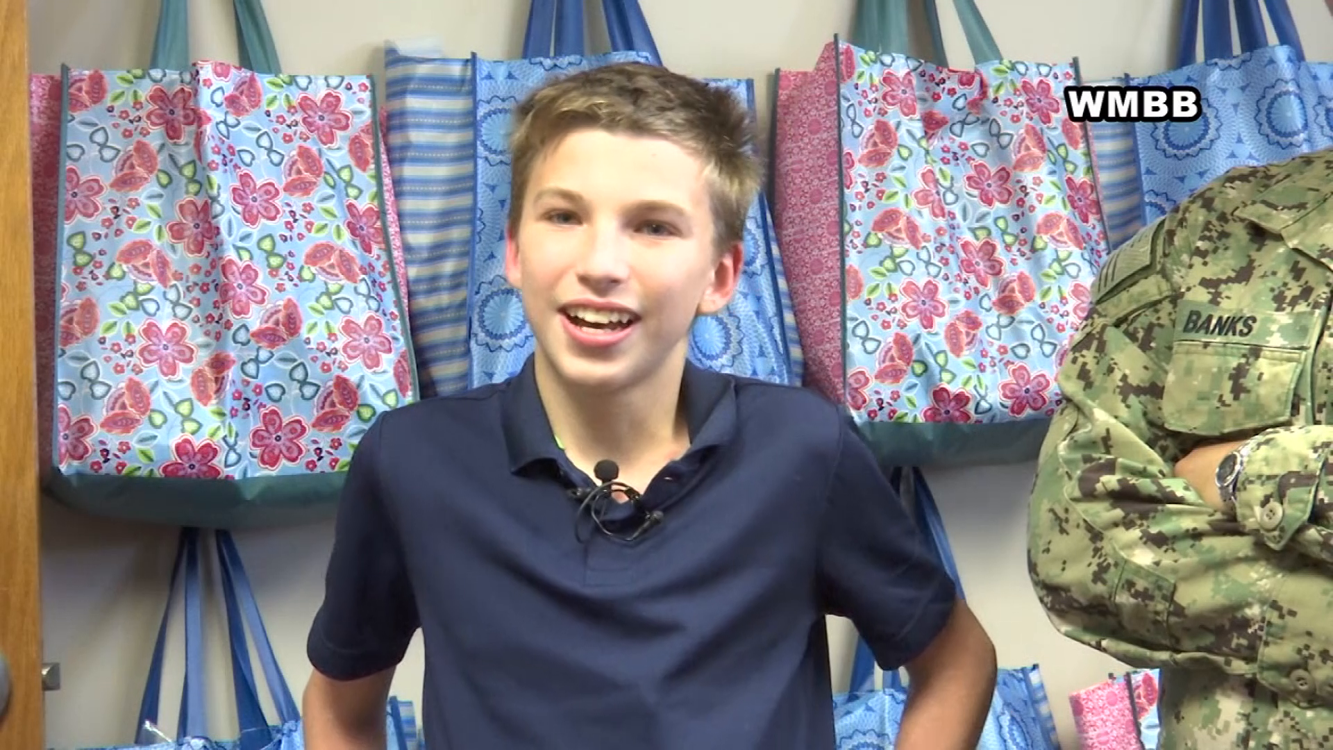 Deployed Navy mom gives son surprise of a lifetime at school