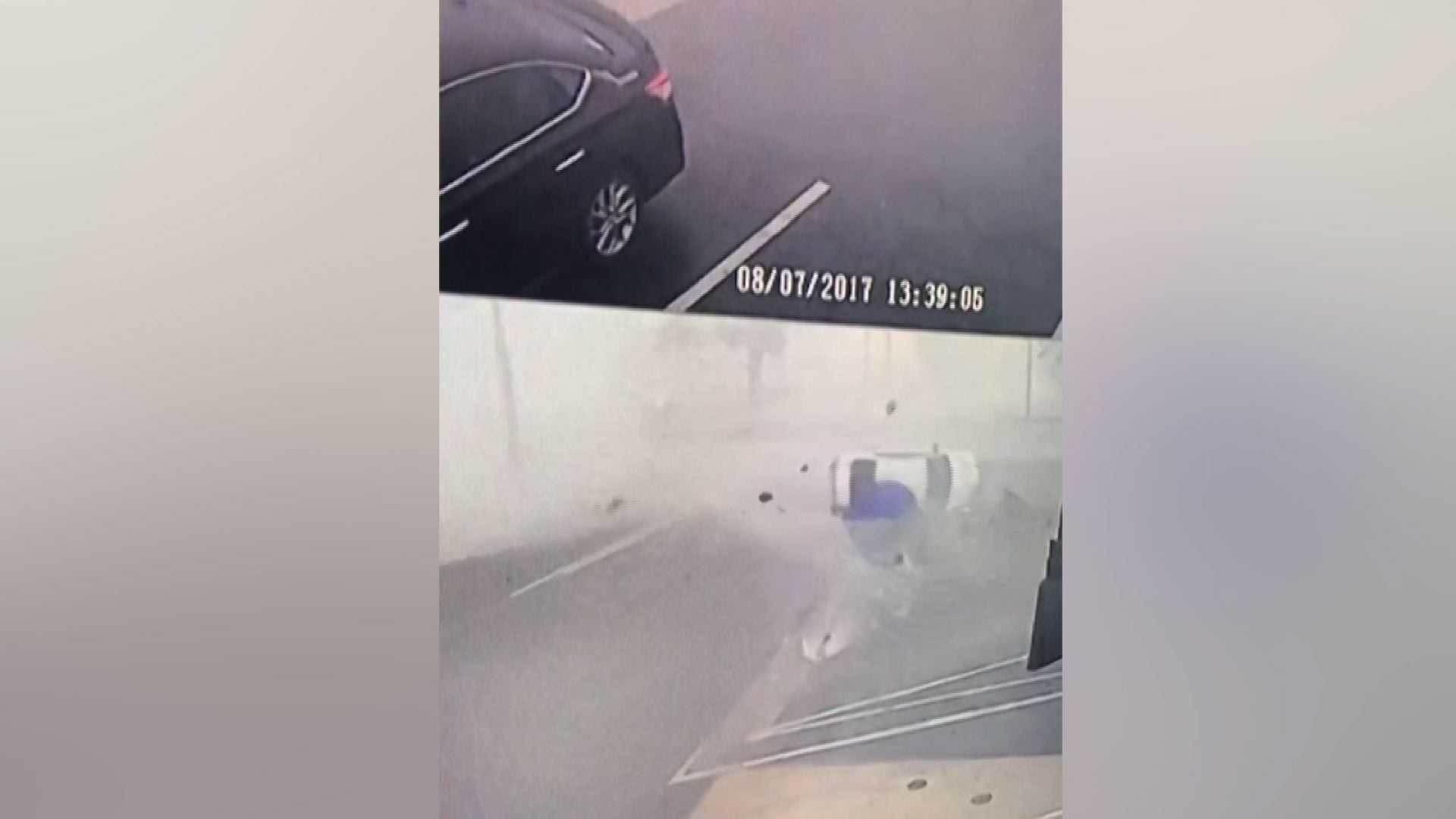 Watch a violent storm flip cars