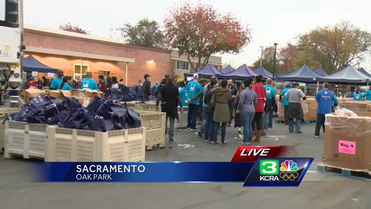 Sacramento Food Bank distributes thousands of turkeys