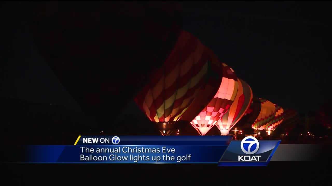Balloon glow lights up golf course