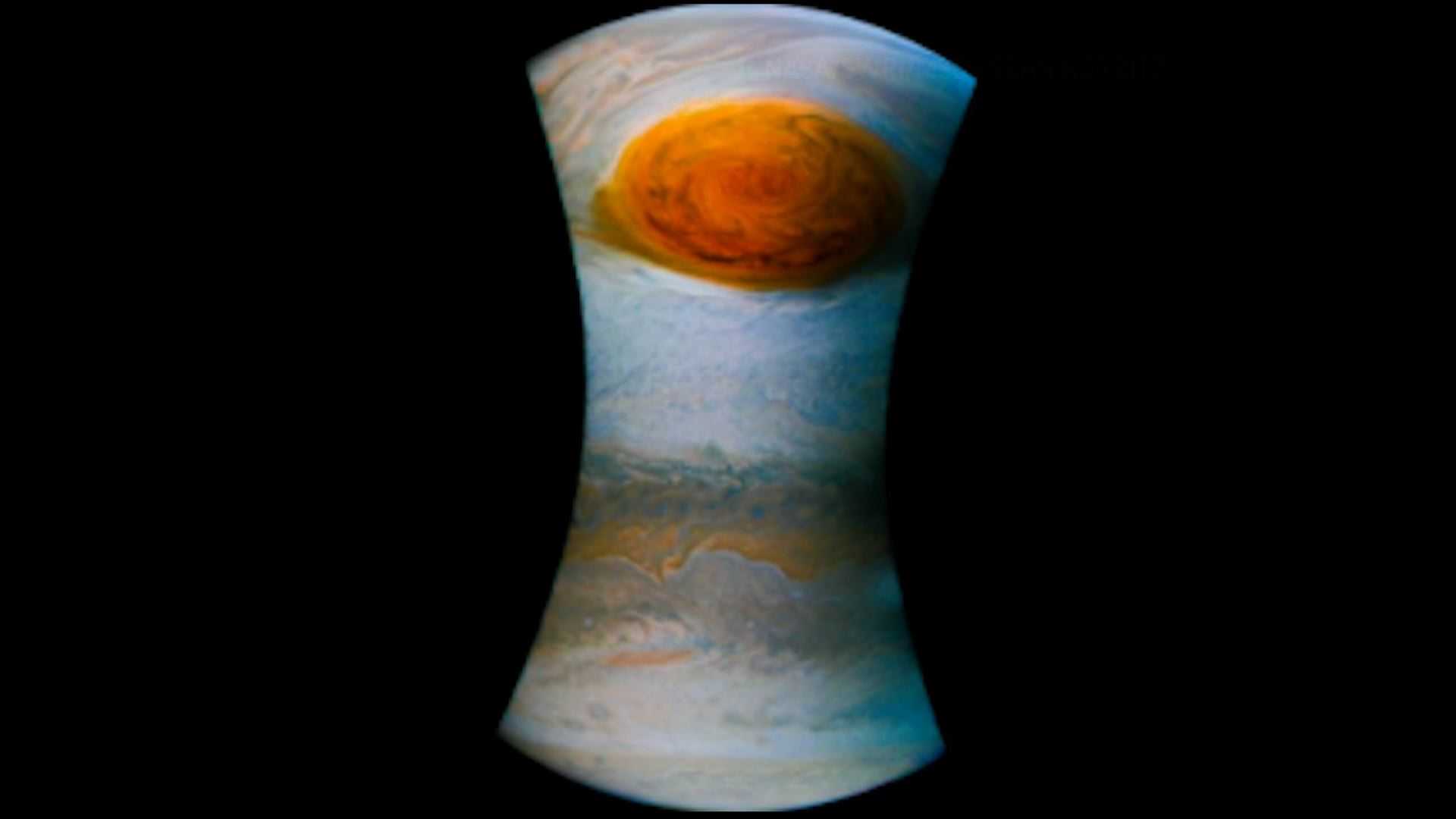 NASA reveals close-up photos of Jupiter's Great Red Spot