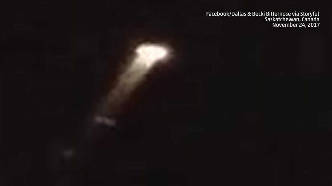Mysterious flash of light streaks across Canadian sky