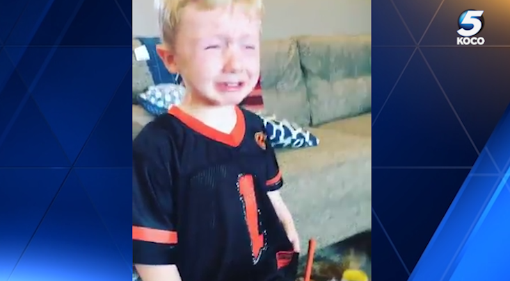 Video: Oklahoma boy has adorable reaction to Groundhog Day prediction