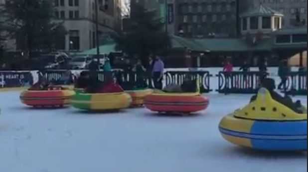 Rhode Island ice rink offers bumper cars on ice