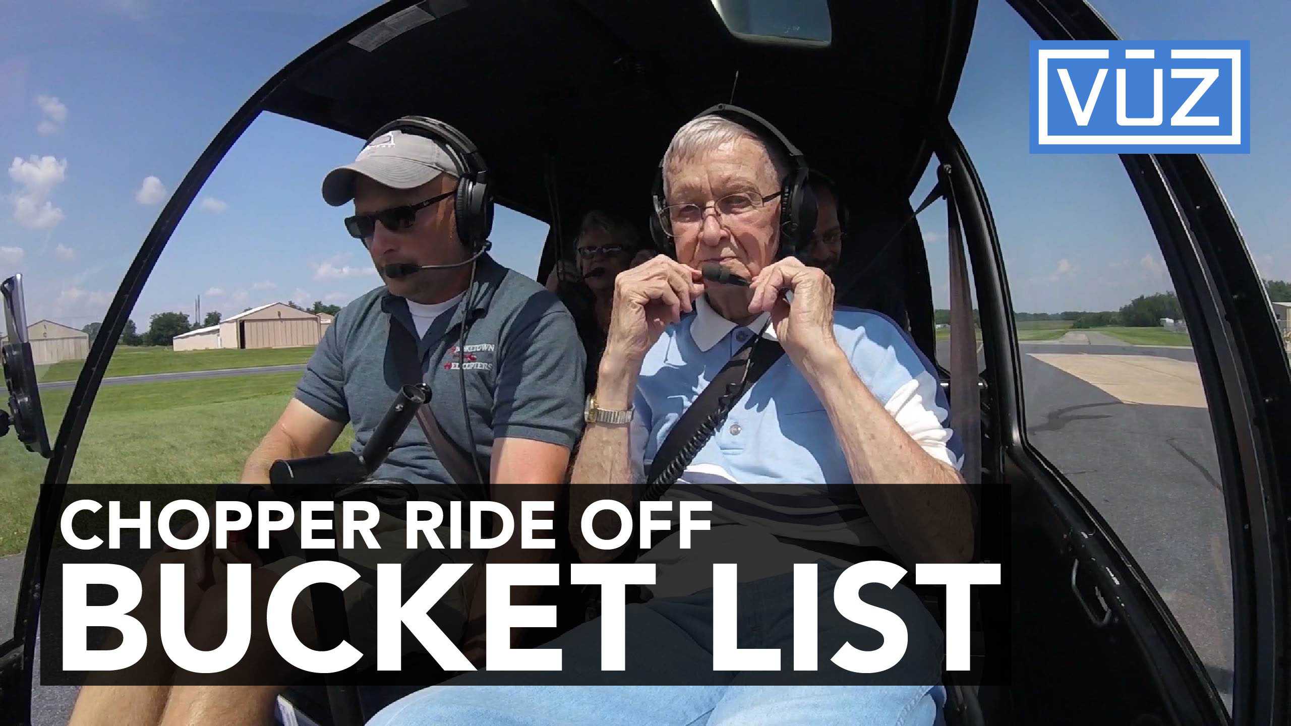 Army veteran flies in helicopter for 96th birthday