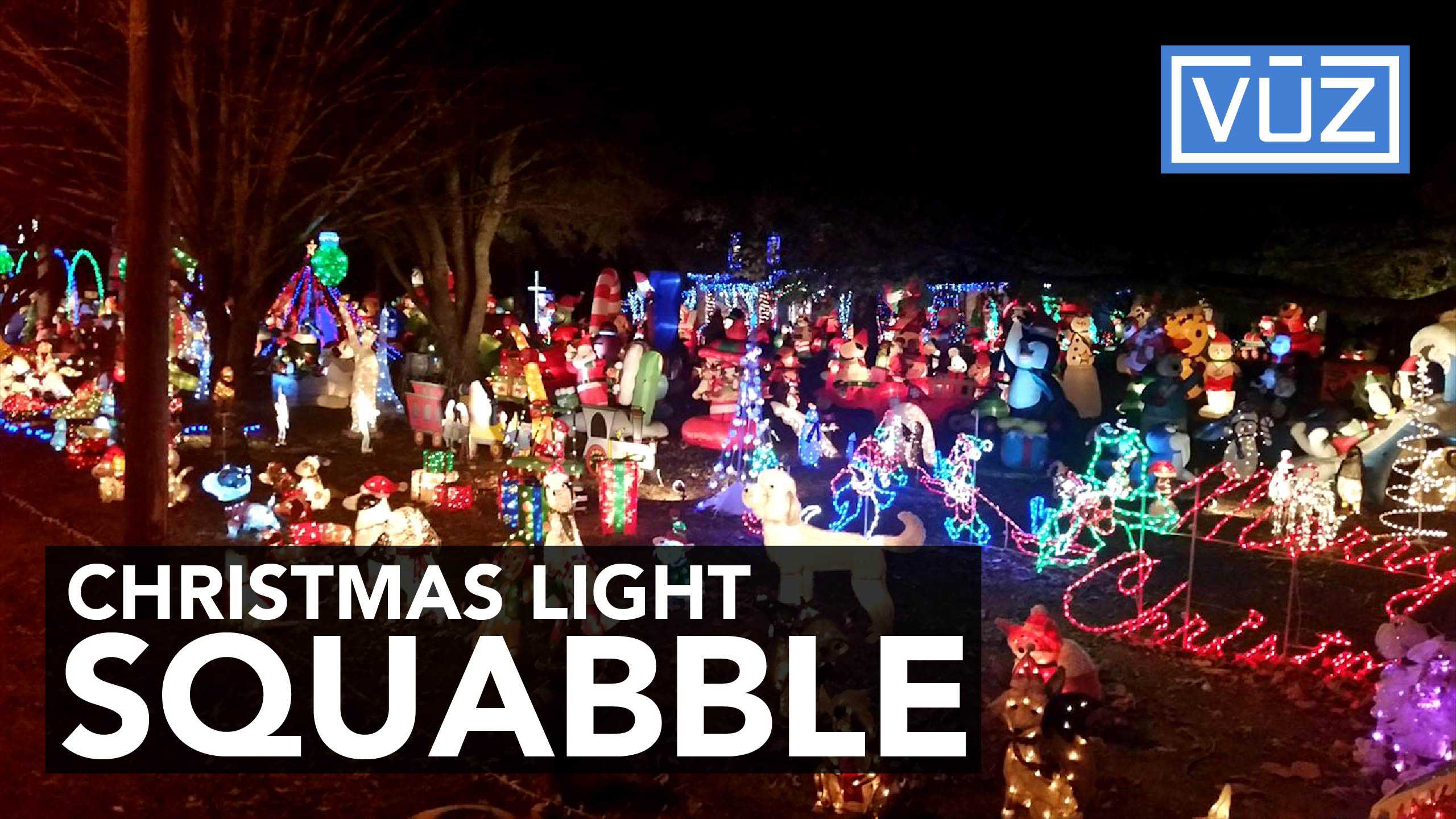 Neighbors try to pull plug on huge Christmas display