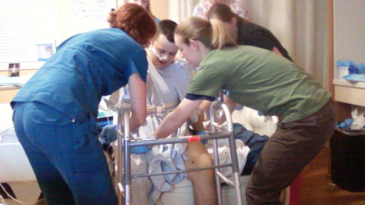 Man hit by train meets heroic railroad employees who saved his life