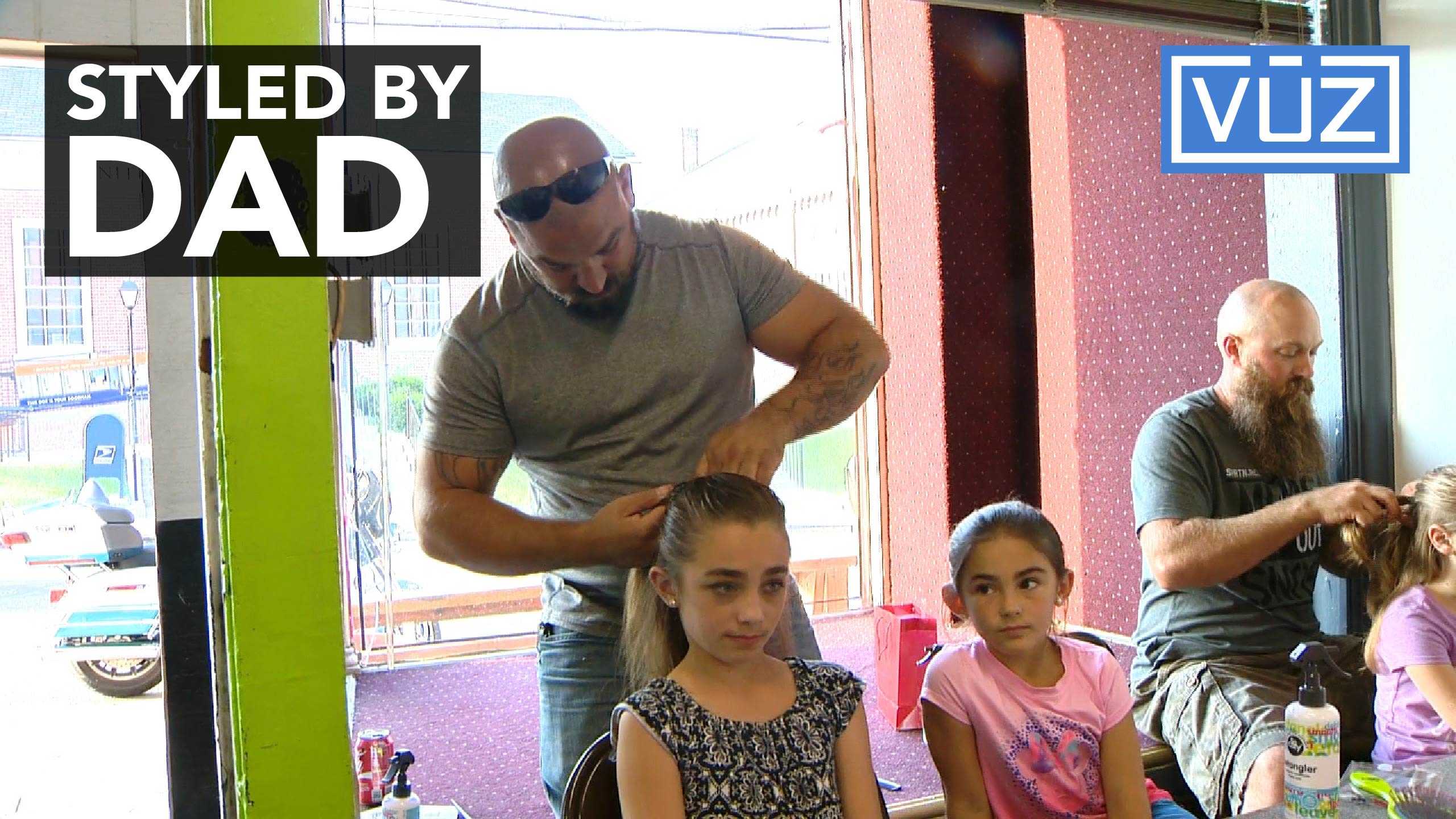 Dads, daughters bond with braids